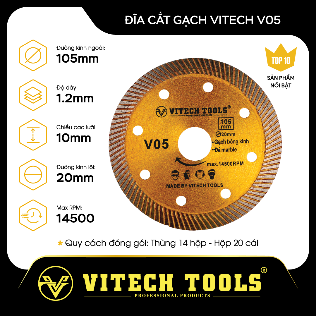 Đĩa cắt gạch VITECH-V05